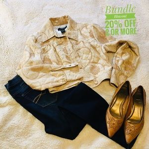 Arden B jacquard bolero jacket. Size Small